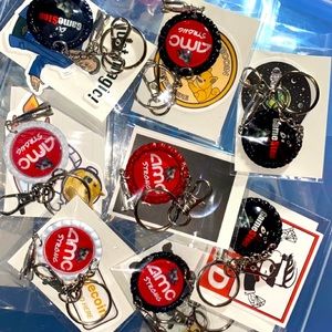 Handcrafted GameStop & AMC keychains!